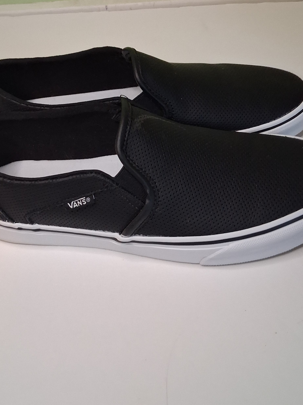 Women's Black Slip-On Vans Casual Shoes - Comfortable Everyday Wear - Picture 3 of 13